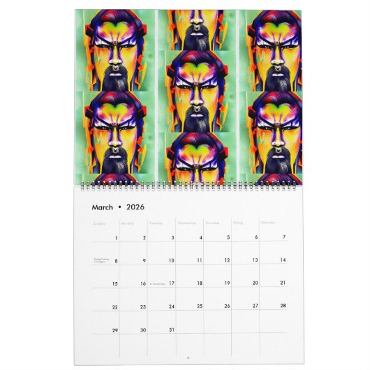 Samurai Bushido Kalender (Mar 2026)