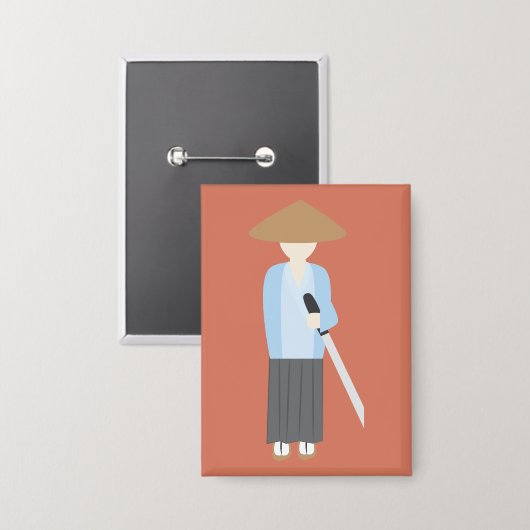 Samurai Button (Voorkant / Achterkant)