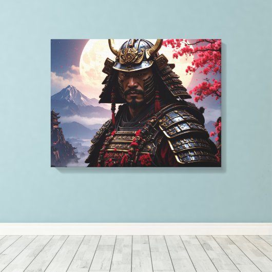 Samurai Canvas Afdruk (Insitu (Houten vloer))