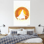 samurai canvas afdruk (Insitu (Slaapkamer))