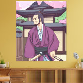 samurai canvas afdruk (Insitu (Woonkamer))