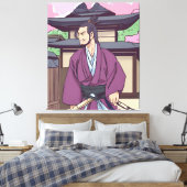 samurai canvas afdruk (Insitu (Slaapkamer))