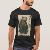 Samurai Capybara Grappig Capybara Japans Dier T-shirt (Voorkant)