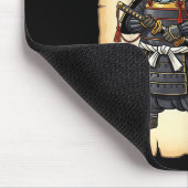 Samurai Capybara Japans Kunst Vintage Grafisch Gra Muismat (Hoek)