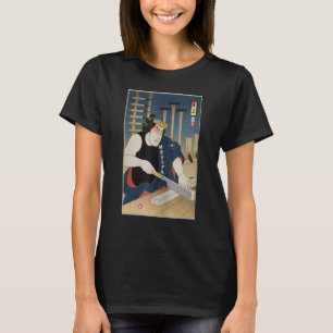 Samurai Carpenter 4 Hout Artisan Ukiyo E Japans T-shirt