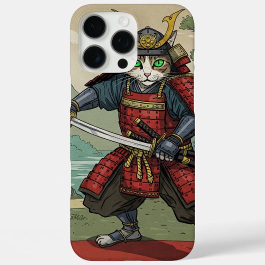 Samurai Cat Case-Mate iPhone Case (Achterkant)
