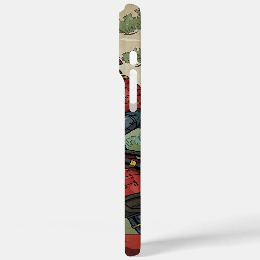 Samurai Cat Case-Mate iPhone Case (Achterkant / Links)