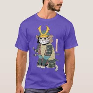 Samurai Cat Japans kat in Samurai Armor met Kat T-shirt