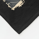 Samurai Cat Katana Full Gear Warrior Fighter Japan Fleece Deken (Hoek)