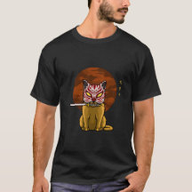 Samurai Cat – Katana Warrior T-shirt