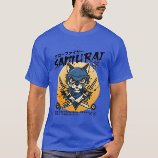 Samurai Cat Ninja Cat Assassin Warrior Cat vr T-shirt