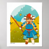Samurai Cat Poster (Voorkant)