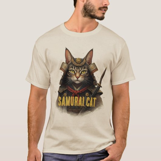 Samurai Cat T-shirt (Voorkant)