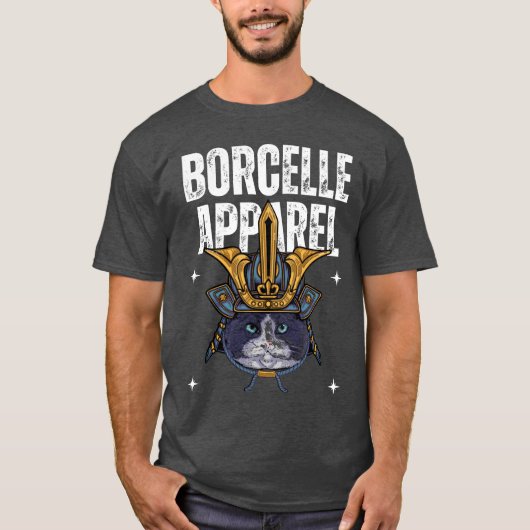 Samurai Cat T-shirt – Warrior Design (Voorkant)