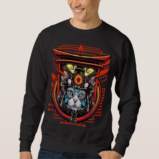 Samurai Cat Trui (Voorkant)