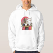 Samurai Cat - Vaporgolf Cat Hoodie (Voorkant)