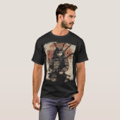 Samurai Cat Warrior kunstliefhebbers T-shirt (Voorkant volledig)