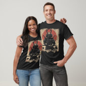 Samurai Cat Warrior kunstliefhebbers T-shirt (Unisex)