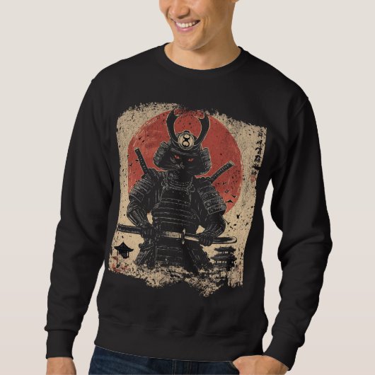 Samurai Cat Warrior kunstliefhebbers Trui (Voorkant)