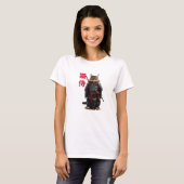 Samurai Cat Warrior (Neko Samurai) T-shirt (Voorkant volledig)