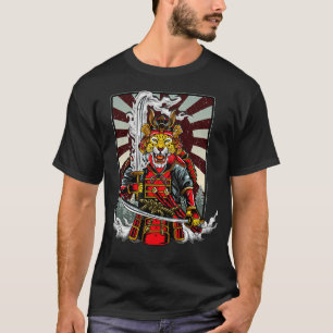 Samurai Cheetah Warrior Japan Japans T-shirt