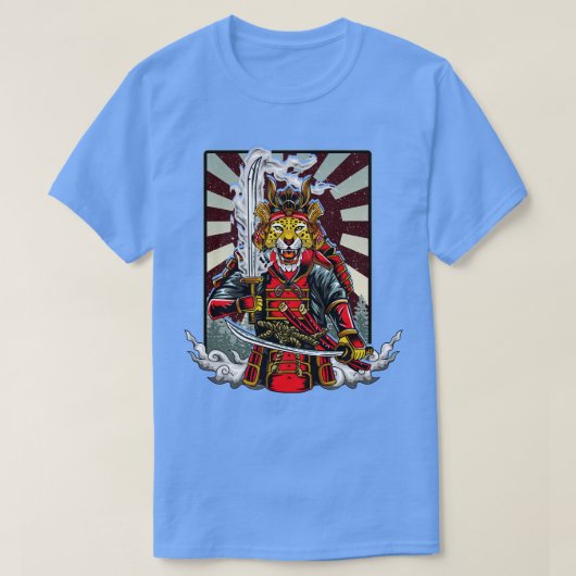 Samurai Cheetah Warrior Japan Japans T-shirt (Design voorkant)
