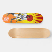 Samurai Chicken Skateboard (Horizontaal)