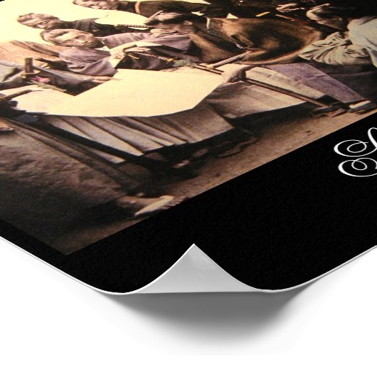 Samurai circa 1868-1869 (foto) Poster (Hoek)