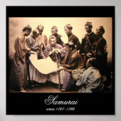 Samurai circa 1868-1869 (foto) Poster (Voorkant)