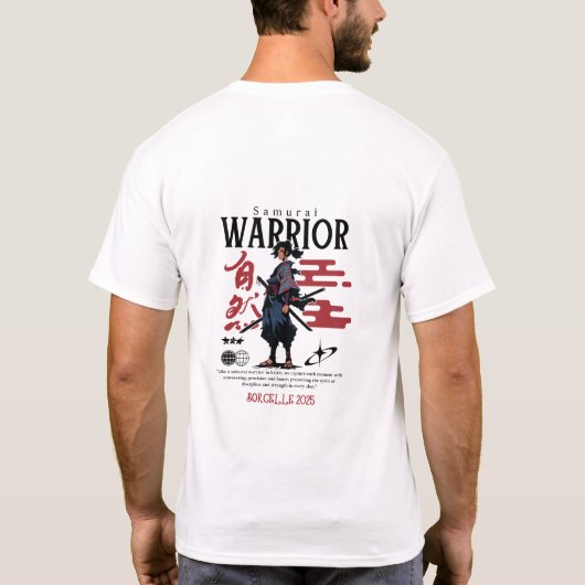 Samurai Code Van Stilte T-shirt (Achterkant)