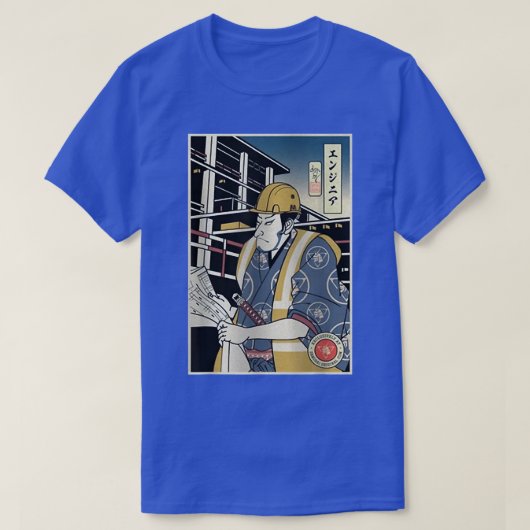 Samurai Construction Engineer Samurai Lover T-shirt (Design voorkant)