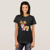 Samurai Corgi Halloween Corgi T-shirt (Voorkant volledig)