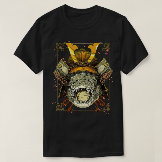 Samurai Crocodile Warrior Samurai Lovers Women Man T-shirt (Design voorkant)