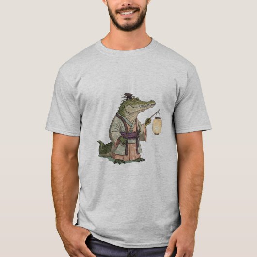 Samurai Crocodile Warrior T-shirt (Voorkant)