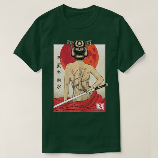  Samurai Culture Scenery  SA T-shirt (Design voorkant)