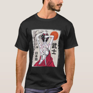 Samurai Culture Scenery Sakura Ch T-shirt