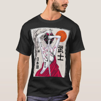 Samurai Culture Scenery Sakura Ch T-shirt