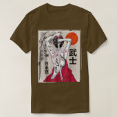  Samurai Culture Scenery Sakura Ch T-shirt (Design voorkant)