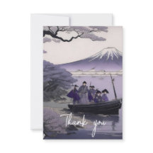 Samurai Dankjewellkaart met Mount Fuji Japanse Kun