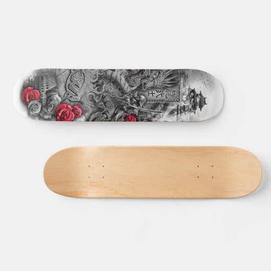 Samurai Death Deck Persoonlijk Skateboard (Horizontaal)