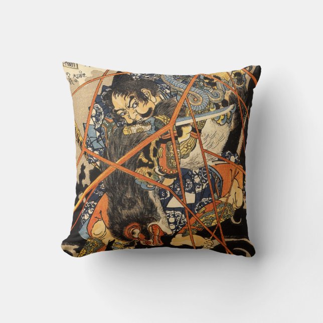 Samurai die een monster doodt kussen (Voorkant)