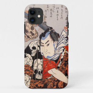 Samurai die een schedelpatroon heeft Case-Mate iPhone case