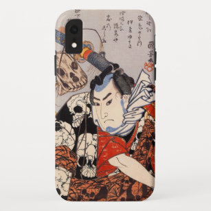 Samurai die een schedelpatroon heeft Case-Mate iPhone case