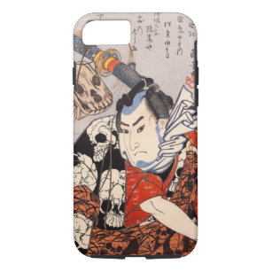 Samurai die een schedelpatroon heeft 	iPhone 8/7 hoesje