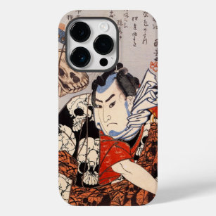 Samurai die een schedelpatroon heeft Case-Mate iPhone 14 pro hoesje