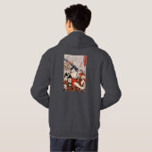 Samurai die een schedelpatroon heeft hoodie (Achterkant volledig)