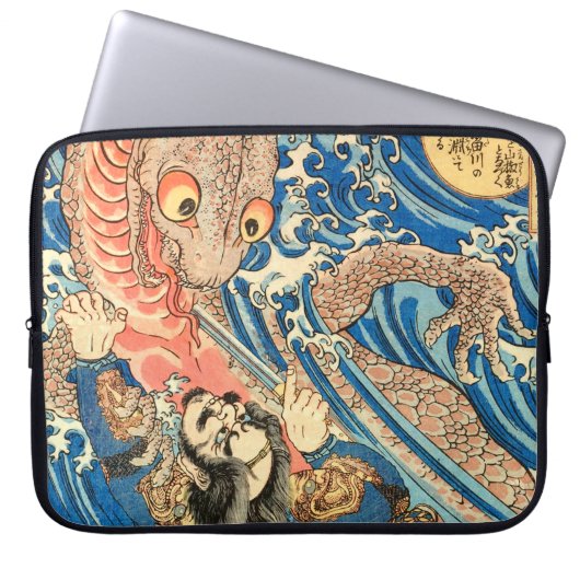 SAMURAI DIE VECHT SALAMANDER LAPTOP SLEEVE (Voorkant)