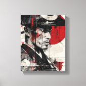 Samurai Digital Art Canvas Afdruk (Voorkant)