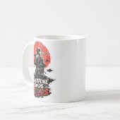 Samurai Discipline Motivatie Kunst Koffiemok (Voorkant links)