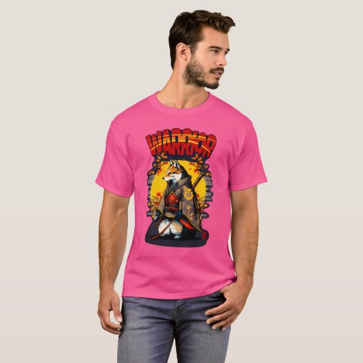 Samurai Dog - Warrior Dogs T-shirt (Voorkant volledig)